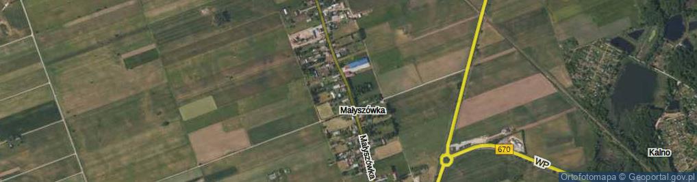 Zdjęcie satelitarne Małyszówka ul.